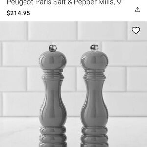 Peugeot Elegant Gray Salt & Pepper Shakers